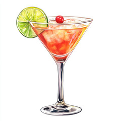 cocktail with cherry