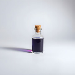 3D Dark İndigo Magic Potion Bottle for Fantasy Game