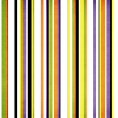 Obraz premium Seamless vertical striped pattern with bold multicolor bands in yellow, orange, green, purple, blue, and white. Vibrant playful background ideal for wallpapers, textiles, and modern graphic designs.