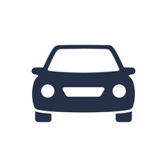 Car icon. Solid glyph series icon