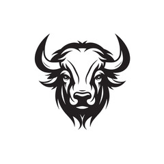 Mascot Style Buffalo Logo in Vector
