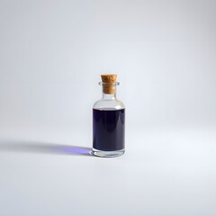 3D Dark İndigo Magic Potion Bottle for Fantasy Game