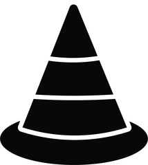 Traffic cone icon set. Safety cone Icons. Traffic cone logo design vector illustration
