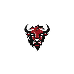 Buffalo Head Logo Design in Vector Art
