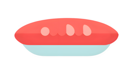 red and white soap