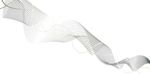 Gray and white abstract background with flowing particles. Digital future technology concept. Modern backdrop design for business, presentation, banner.