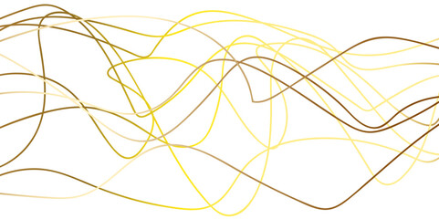 Random pattern colorful line stroke on a transparent background. Chaotic random lines abstract geometric pattern vector background. Modern white gold abstract geometric background.