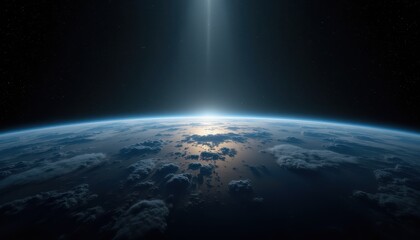 Obraz premium Earth's horizon from space