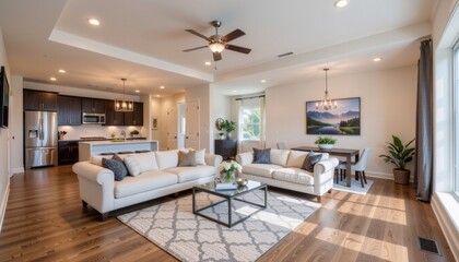 Modern living room design contemporary home interior decor bright and spacious aesthetic view comfort and style