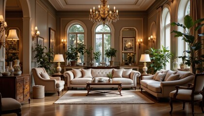 Elegant living room interior