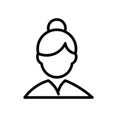 vector illustration of a women icon