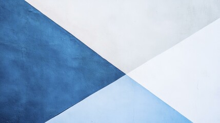 Geometric Wall Texture with Blue, White and Grey Diagonal Triangle Shapes