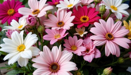 Obraz premium Colorful flower arrangement garden floral photography outdoor close-up nature's beauty