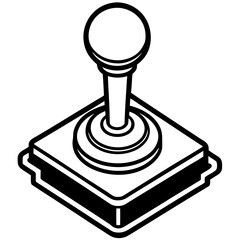 retro joystick vector illustration