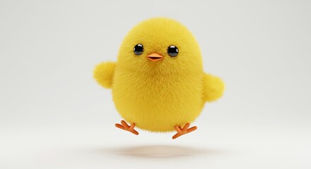 a stuffed bird is on the floor next to white background