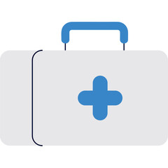 Obraz premium Essential Medical First Aid Kit Vector Illustration