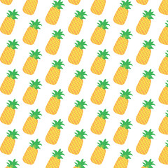 Food pattern design, pineapple pattern design.