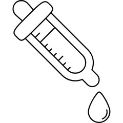 Flat Design of Blood Test Tube for Medical Use