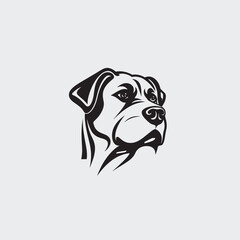 Fototapeta premium Vector Dog Head Icon for Pet Logo