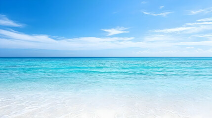 Obraz premium Tranquil Turquoise Beach Scene With Gentle Waves