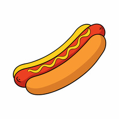 Hot dog vector illustration