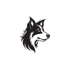 Naklejka premium Outline Dog Icon in Vector Format