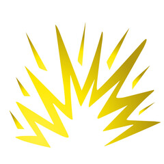 Abstract design featuring vibrant yellow and gold rays emanating from a central point, suggesting energy