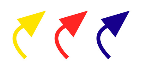 Set of arrow sign directions