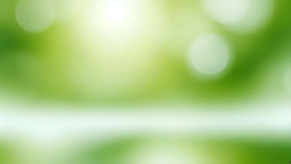 Obraz premium soft blurred background in fresh green and light white tones, healthy and natural vibes for wellness or healthcare branding
