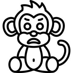 Anxious With Sweat Apes Icon
