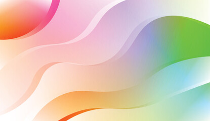 Blurred Decorative Design In Abstract Style With Wave, Curve Lines. For Elegant Pattern Cover Book. Vector Illustration with Color Gradient.