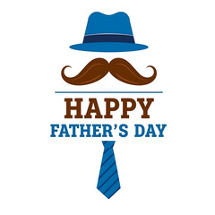 Unique Father&rsquo;s Day Greeting Image with Mustache & Tie