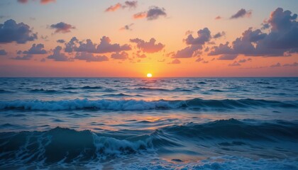 Fototapeta premium Warmth Meets Coolness A Serene Coastal Ambiance