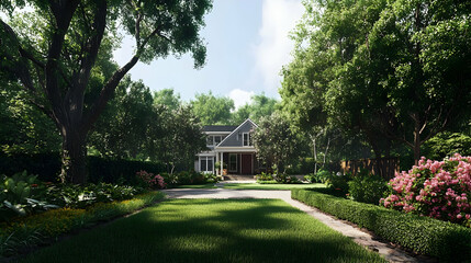 Tranquil Suburban Home With Lush Garden