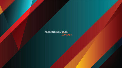 Modern background design with color gradation. Red and blue geometric background. Suit for banner, backdrop, invitation, brochure, poster, card, invitation, etc