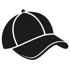 Black Silhouette Construction Hard Hat Icon