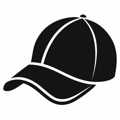 Black Silhouette Construction Hard Hat Icon