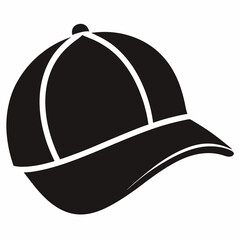 Black Silhouette Construction Hard Hat Icon