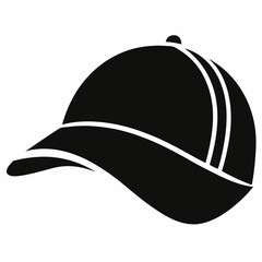 Black Silhouette Construction Hard Hat Icon