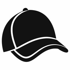 Black Silhouette Construction Hard Hat Icon