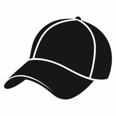 Black Silhouette Construction Hard Hat Icon