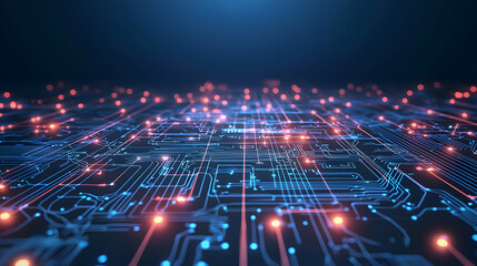 Obraz premium Abstract Circuit Board Technology Background