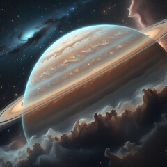 illustration of planet saturn