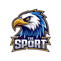 Eagle mascot sport logo design. Eagle bird mascot vector illustration logo
