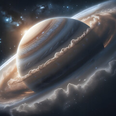 illustration of planet saturn