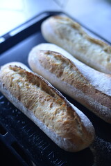 Baking homemade baguette is a relaxing time for me.