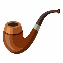 Classic smoking pipe vector perfect for Father&rsquo;s Day t-shirts, mugs, posters, and cards. A timeless design to honor dad.