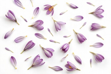 Purple Crocus Flower Petals