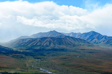 Fototapeta premium mountain landscape with clouds