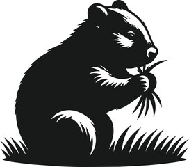 vector illustration of a wombat